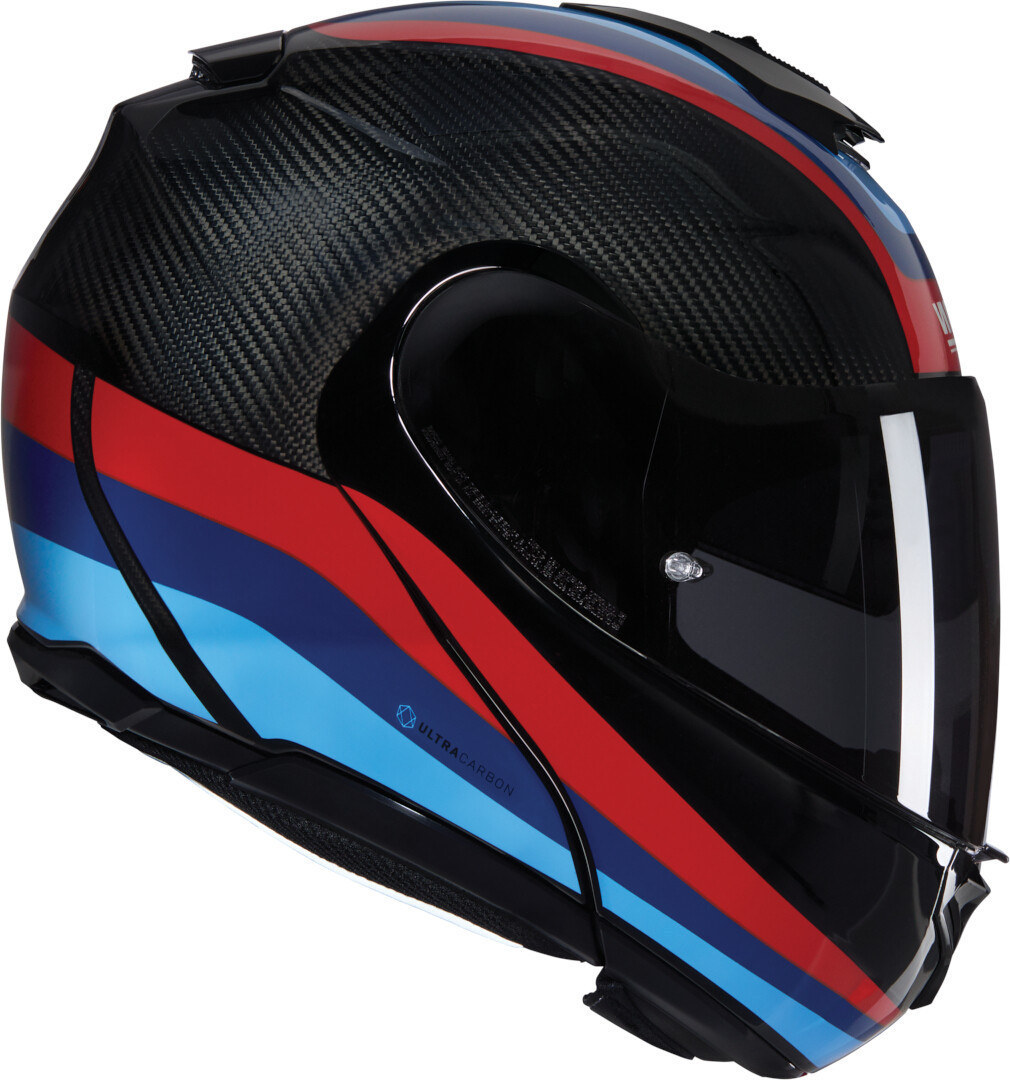 Nolan X-1005 Ultra Carbon Gran Tour N-Com Hjälm svart/röd/blå XXL (64) Figur 3
