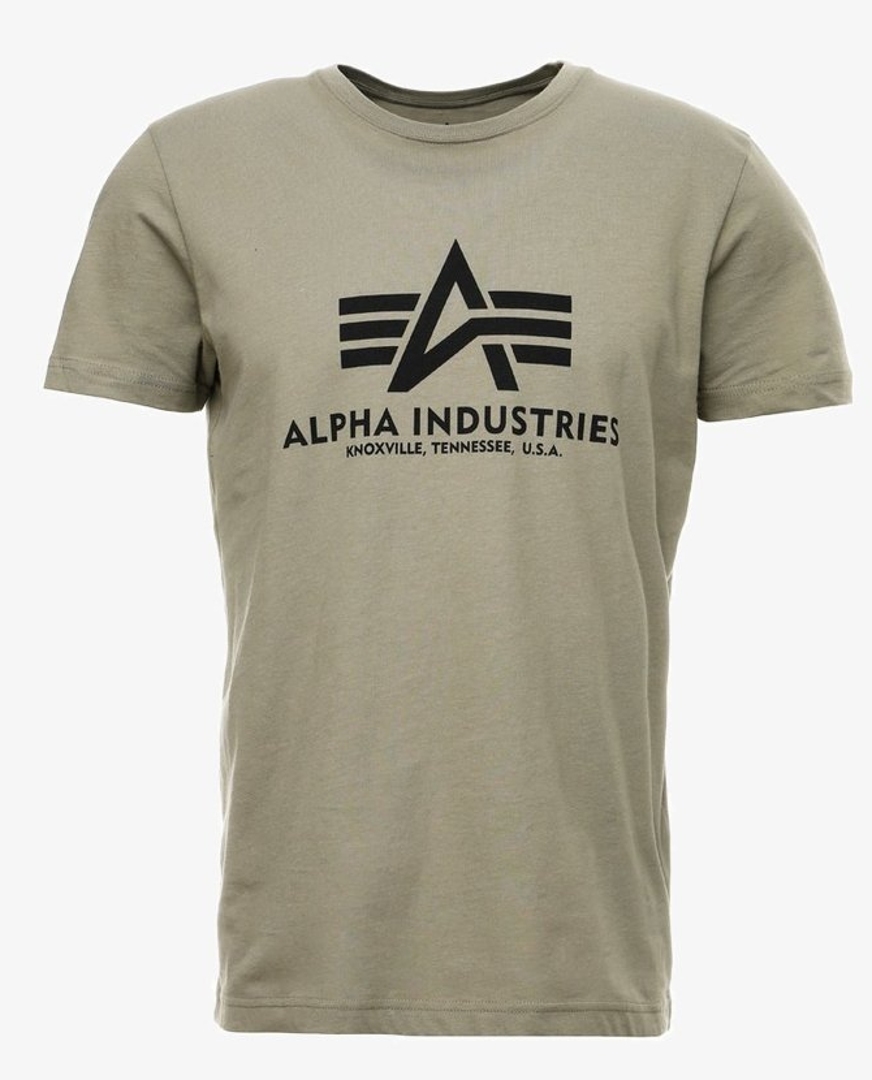 Alpha Industries Basic T-Shirt oliv L Abbildung 1