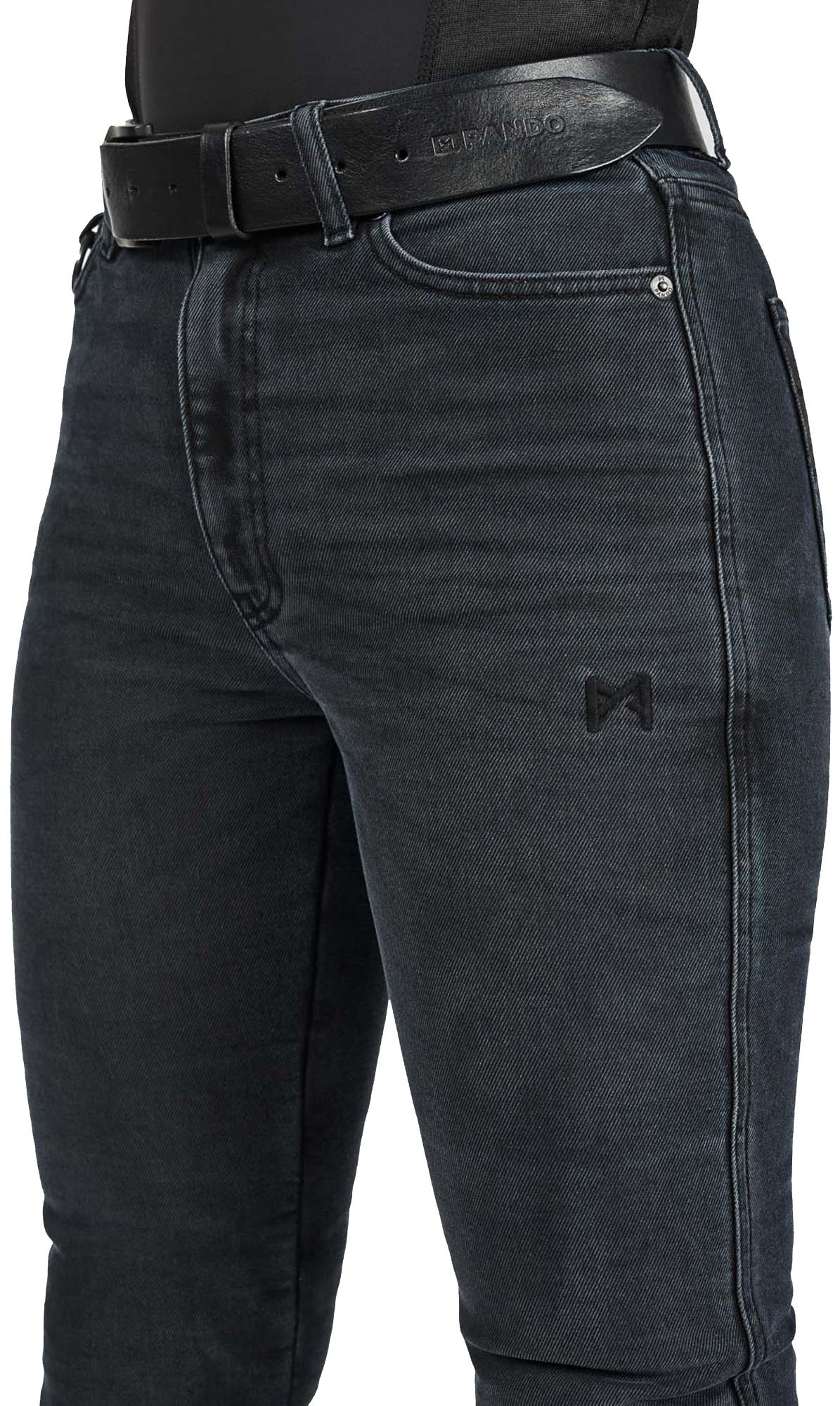 Pando Moto Kaya Slim Graphite Damen Motorrad Jeans 26/32 Abbildung 11