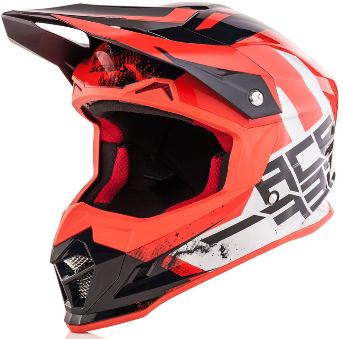 Acerbis Profile 4 Casco Motocross nero/rosso/bianco S (55/56) Figura 1