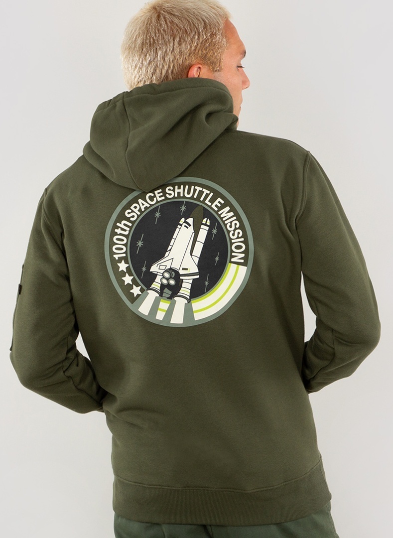 Alpha Industries Space Shuttle Hoodie olive L Figure 2