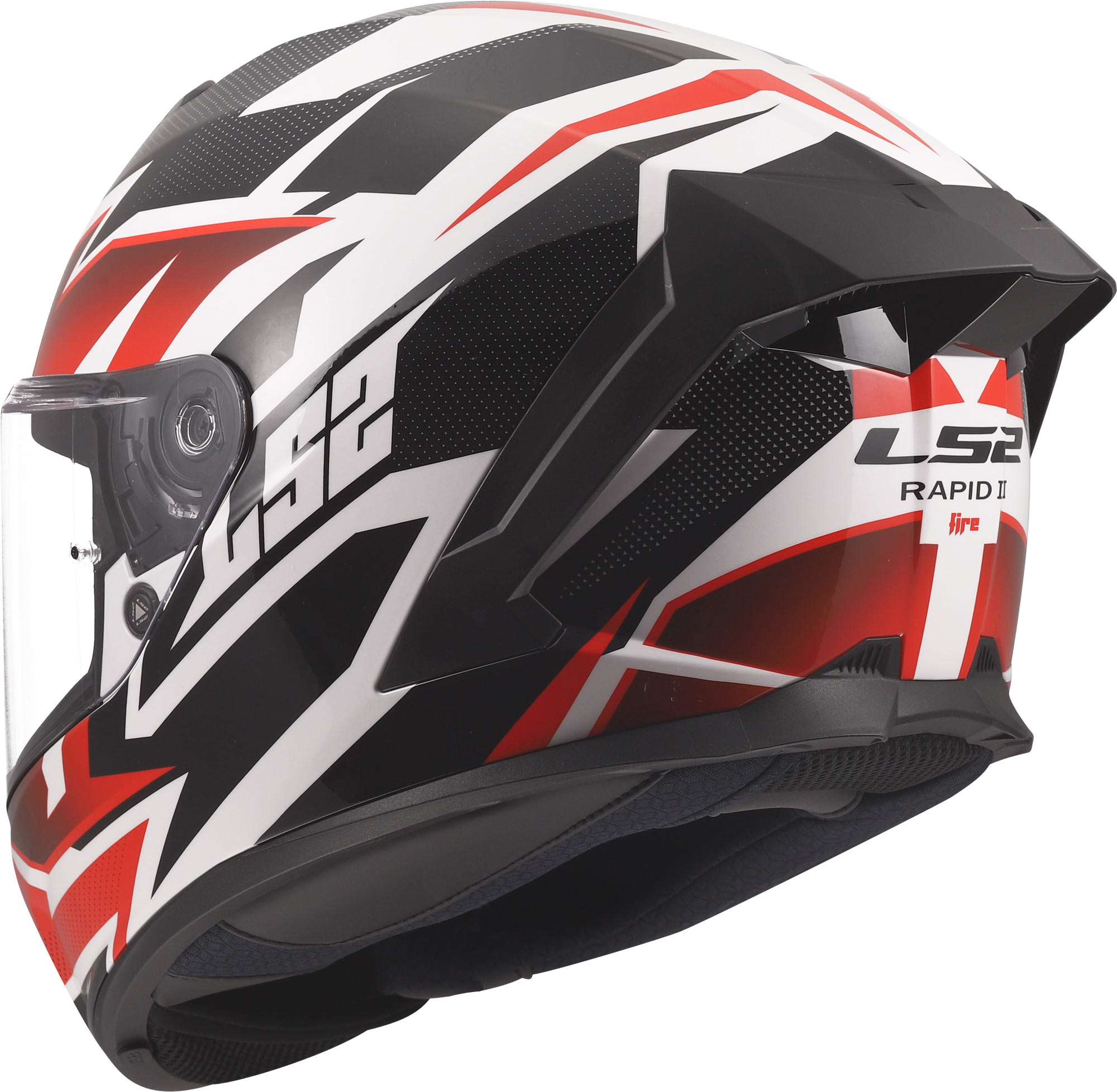 LS2 FF820 Rapid III Xtrem Elmetto bianco/nero/rosso L (59/60) Figura 3