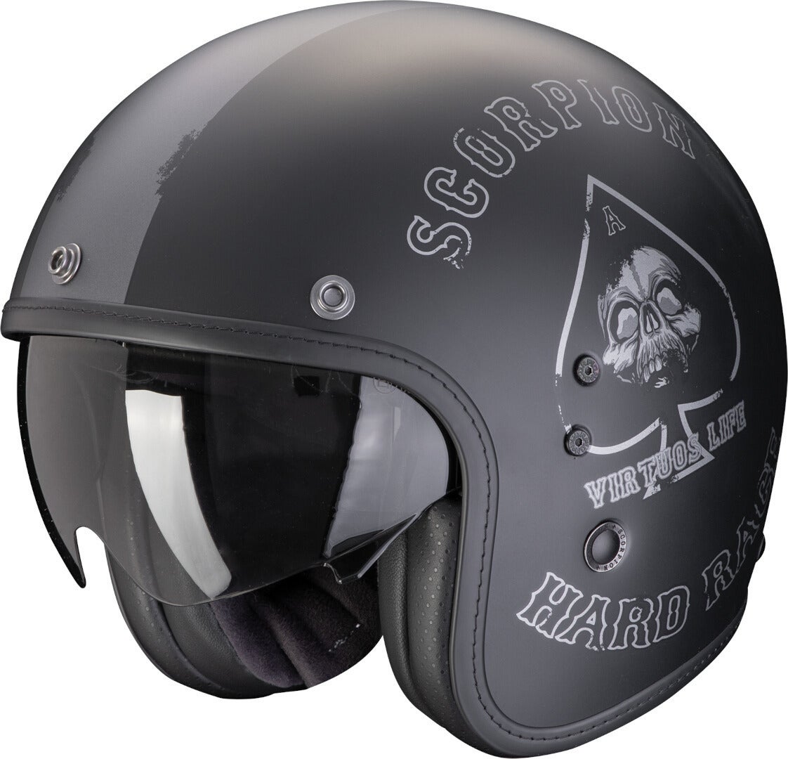 Scorpion Belfast Evo Spade Jet Helmet black matt/silver XL (60/61) Figure 1