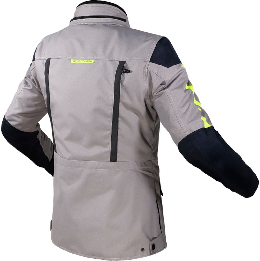 LS2 Metropolis Evo wasserdichte Damen Motorrad Textiljacke Gris/bleu foncé/jaune néon M Figure 2