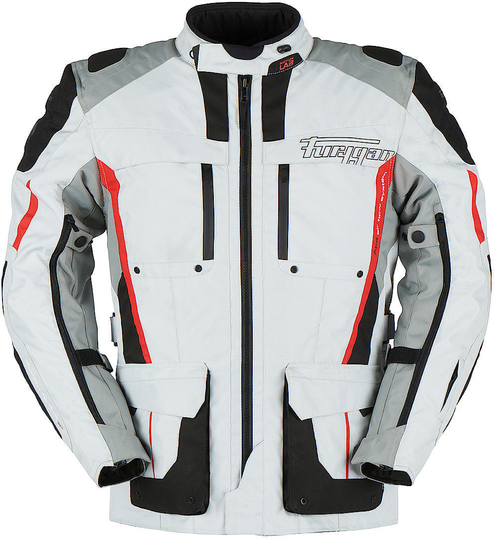 Furygan Brevent 3in1 Motorrad Textiljacke hellgrau/anthrazit 3XL Abbildung 1