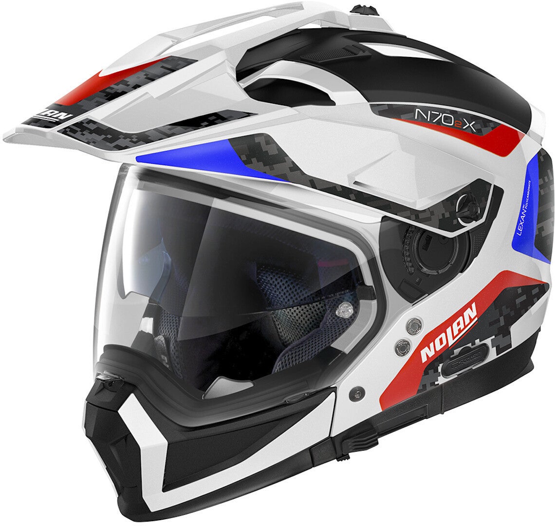 Nolan N70-2 X Torpedo N-Com Casco bianco/rosso/blu M (58) Figura 1