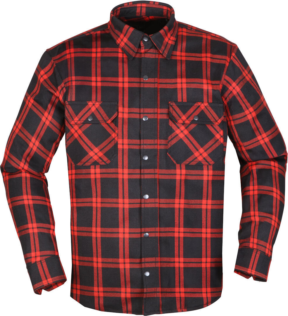 Modeka Colden Motorcycle Shirt black/red M Figure 4