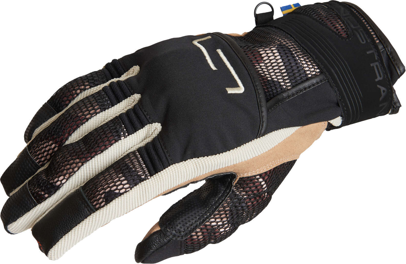 Lindstrands Nyhusen Motorcycle Gloves Black/Khaki 13 Figure 1