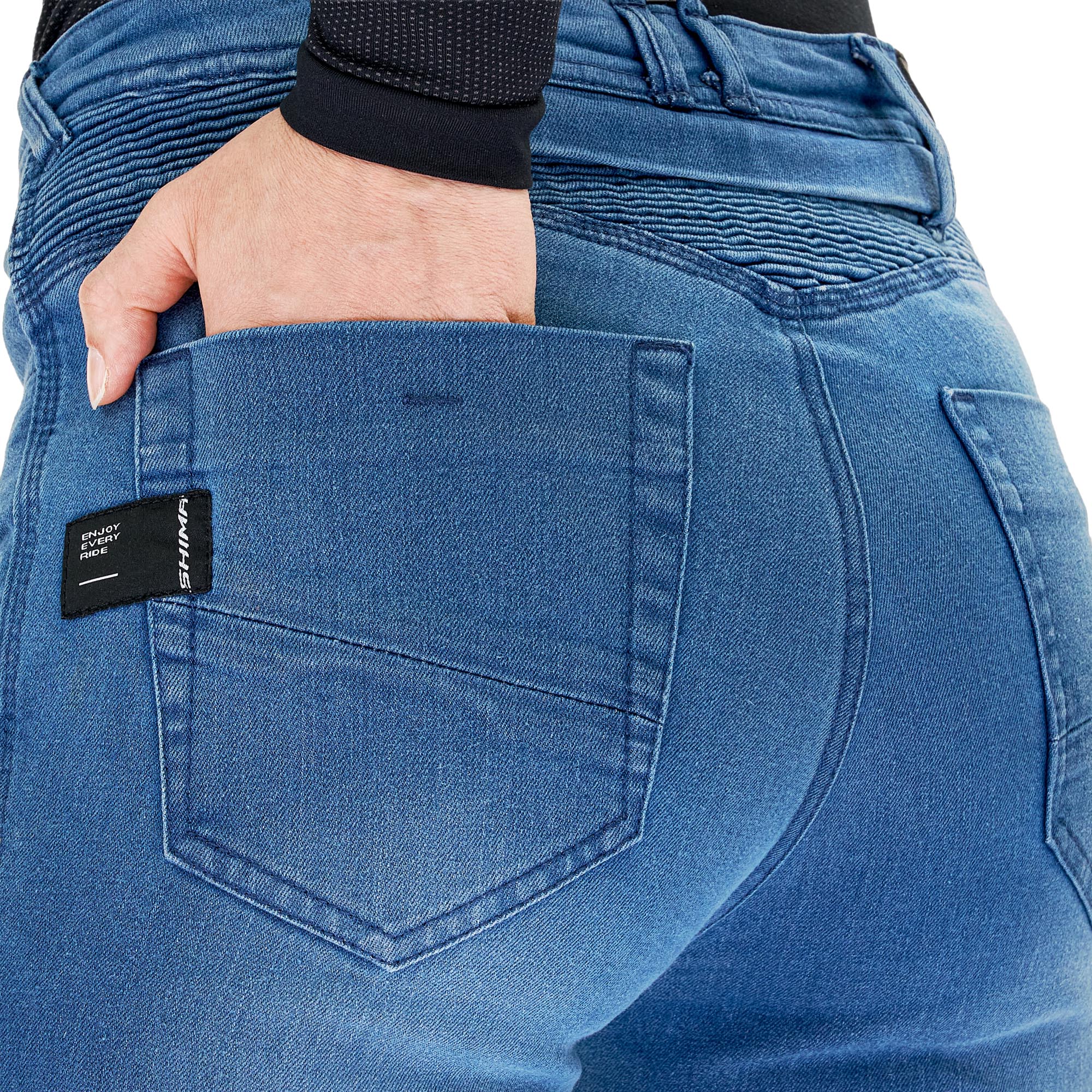 Side view of SHIMA Zenith Ladies Motorcycle Jeans