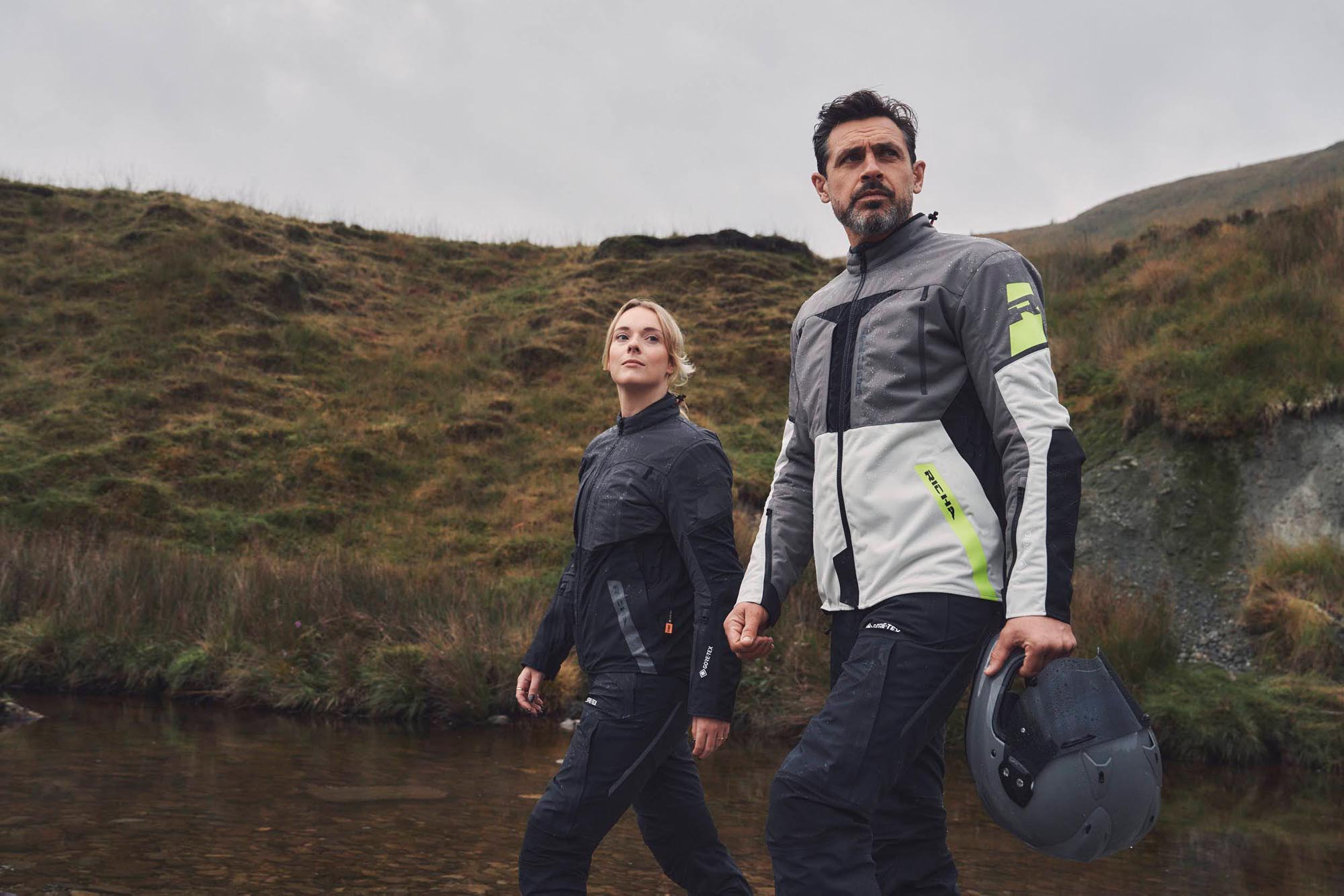Richa Orion GTX nepromokavá motocyklová textilní bunda šedá/žlutá L Obrázek 8