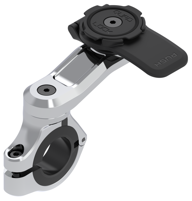 Quad Lock Pro Chrome Handlebar Mount - Large for FATBAR / Special