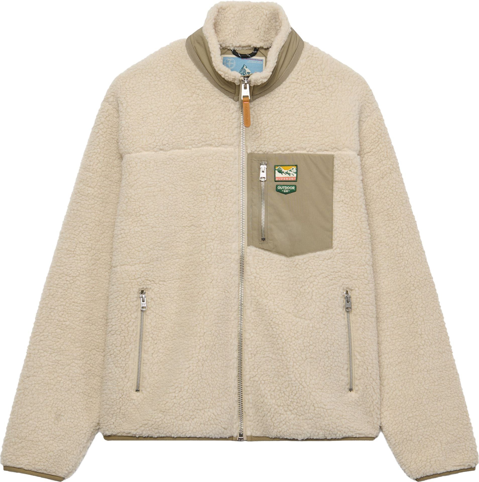 Superdry Co Mountain Fleece Jas Bruin Nu Online Kopen Bij FC Moto