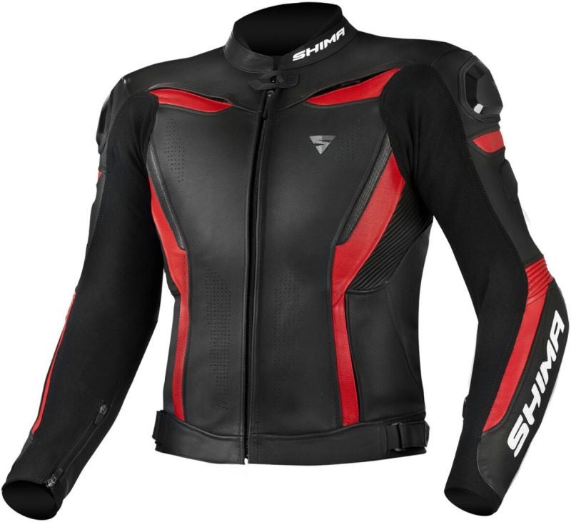 SHIMA Bandit 2.0 perforated Motorcycle Leather Jacket black/white