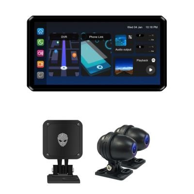AlienRider M2 Pro motorcycle multimedia system + cameras + Wave-Radar