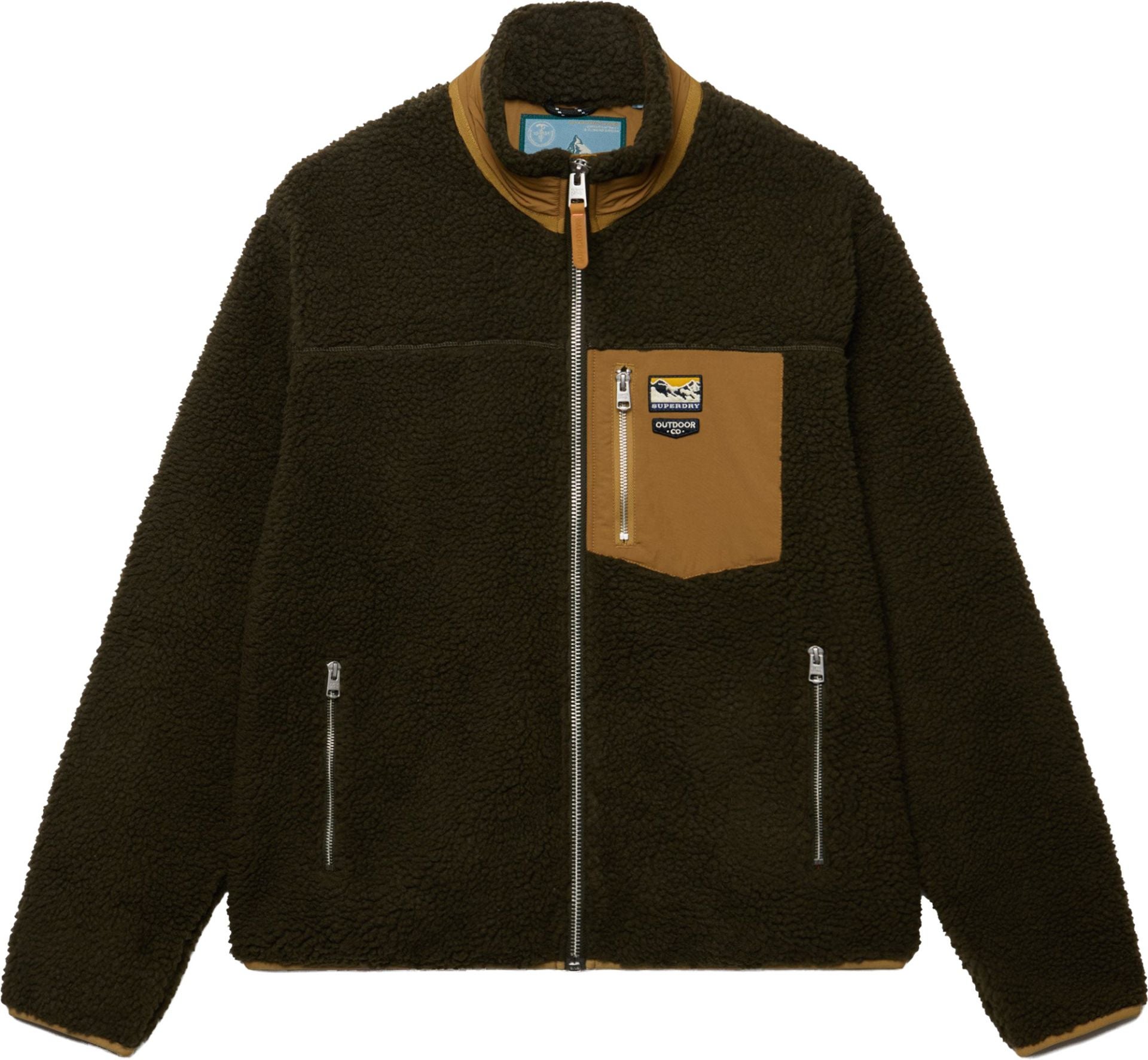 Superdry Co Mountain Fleece Jas Bruin Nu Online Kopen Bij FC Moto