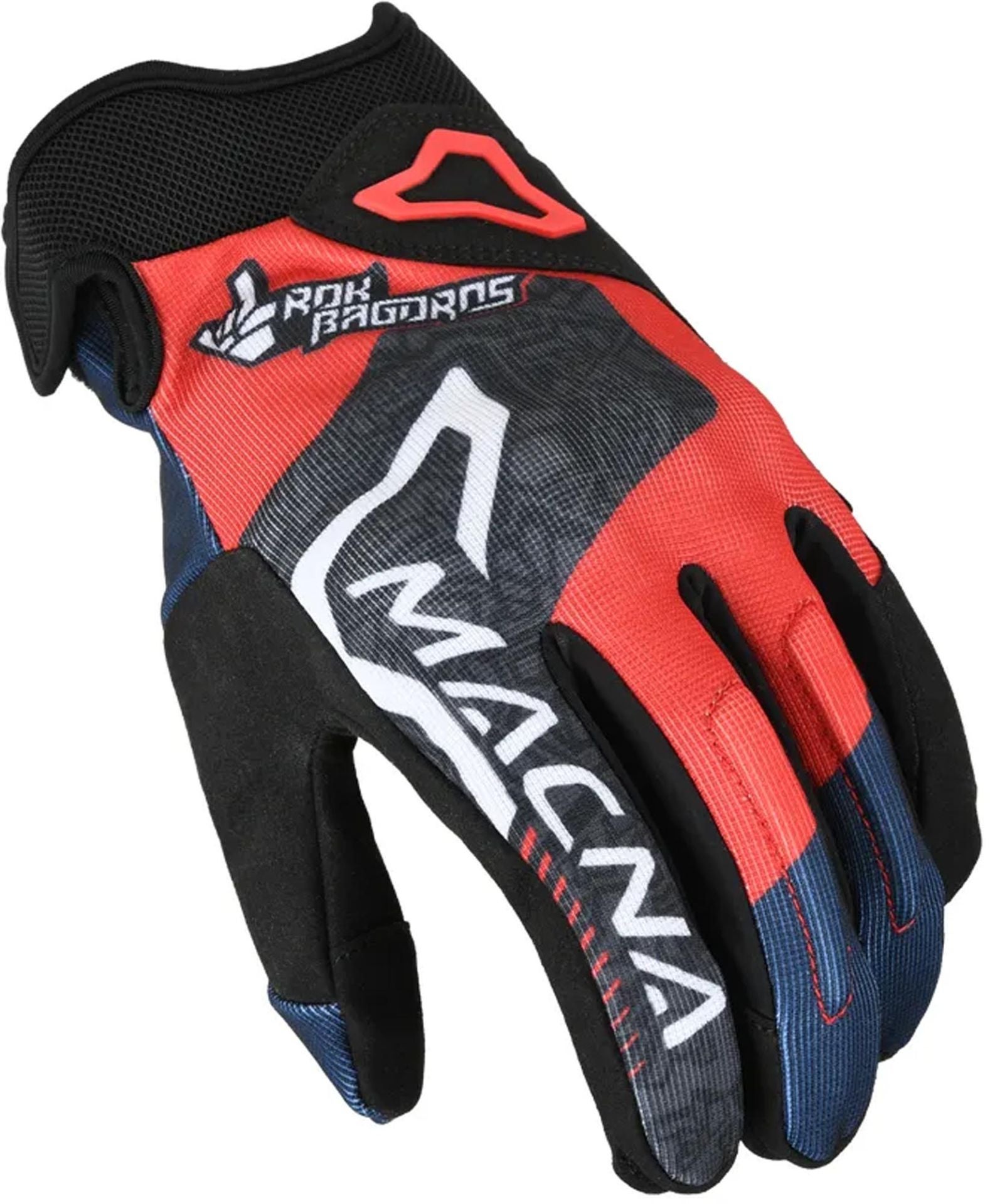 Macna Decode Motorcycle Gloves blue/red shop now at FC-Moto