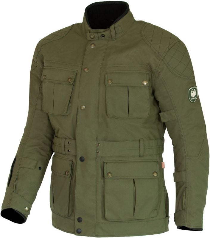 英国 MERLINバートン ワックスコットン ジャケット / オリーブ S(M) Merlin Chigwell Utility Motorcycle Waxed Jacket olive ▻ shop now